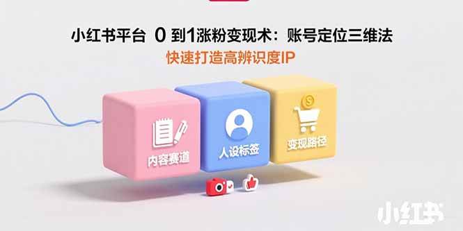 （15656期）小红书平台0到1涨粉变现术：账号定位三维法，快速打造高辨识度IP-LanTi云网创