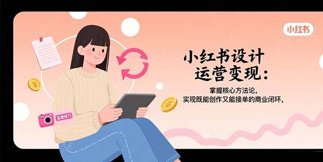 （15636期）小红书设计运营变现：掌握核心方法论，实现既能创作又能接单的商业闭环-LanTi云网创