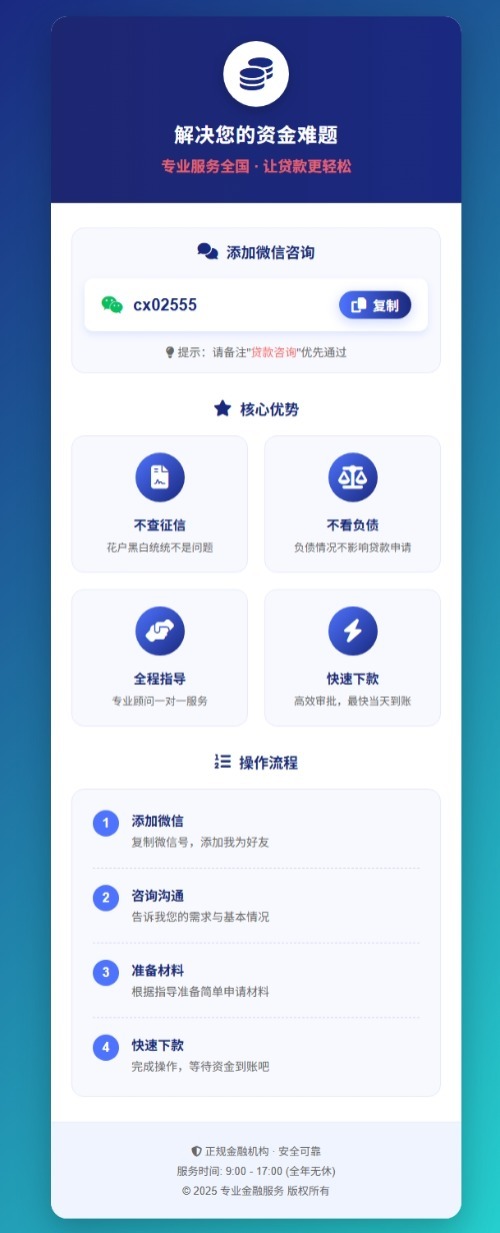 金融业务加个人微信单页源码-LanTi云网创