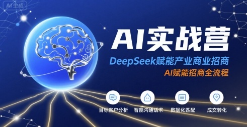 AI实战营：DeepSeek赋能产业商业招商，AI赋能招商全流程-LanTi云网创