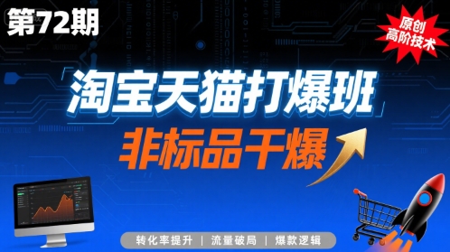淘宝天猫打爆班原创高阶技术第72期，非标品干爆-LanTi云网创