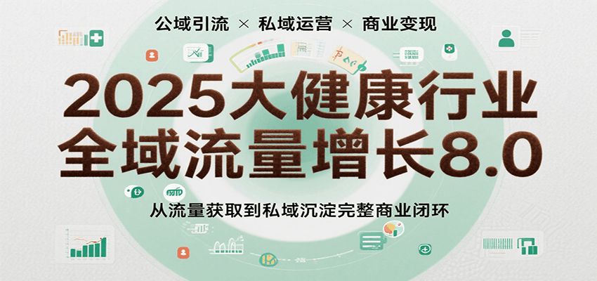 2025大健康行业全域流量增长8.0，从流量获取到私域沉淀完整商业闭环-LanTi云网创