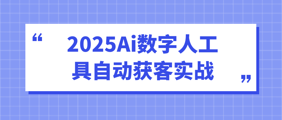 2025Ai数字人工具自动获客实战-LanTi云网创