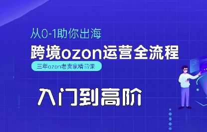 OZON入门到高阶全流程，从0-1助你出海，跨境ozon运营全流程-LanTi云网创